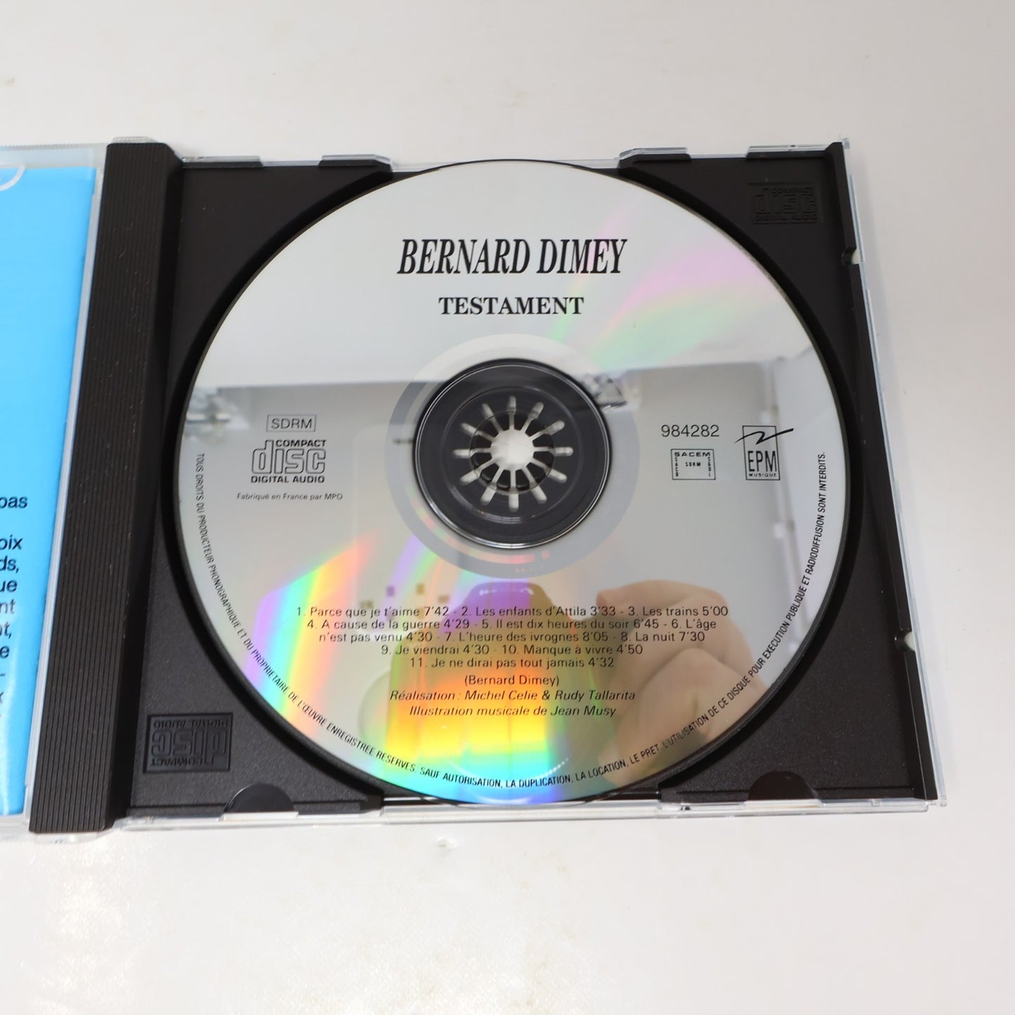 Bernard Dimey Intégrale Testament CD Parce que je t'aime/Les Trains/Je Viendrai