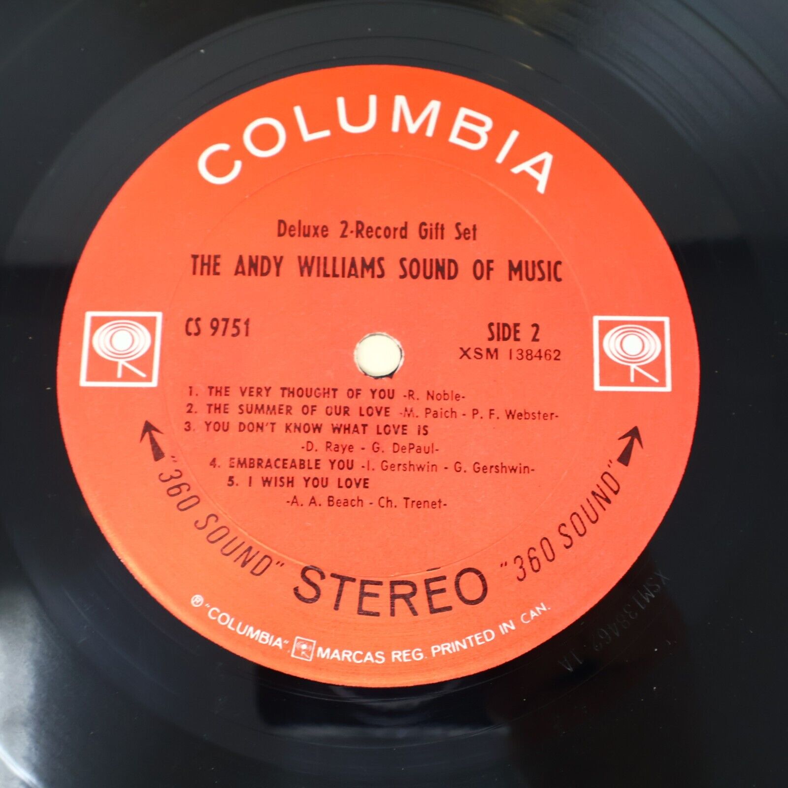 The Andy Williams Sound Of Music 2x LP Record Vinyl Canada Columbia KGP5 1968