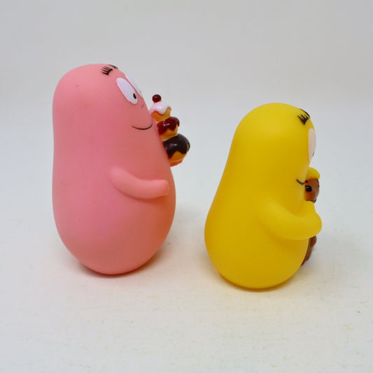 Barbapapa with Cakes & Barbazoo with Dog Figures Plastoy 2010 Lot of 2 Toys