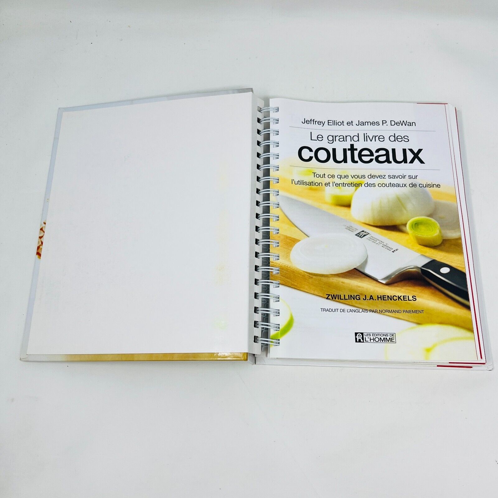 2010 Le Grand Livre des Couteaux Elliot/Dewan/Henckels Français De l'Homme HC