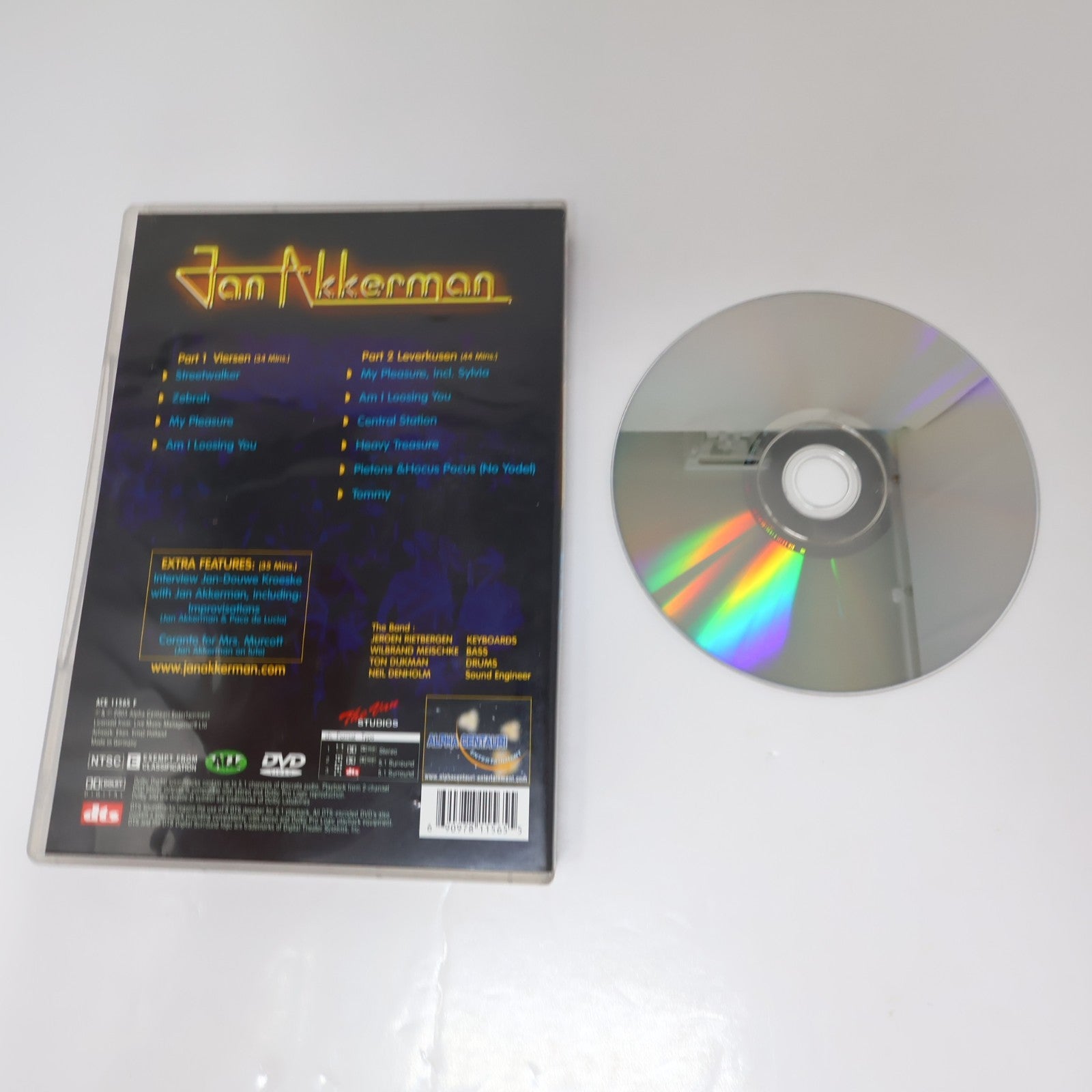 Jan Akkerman Live DVD NTSC Tested Streetwalker/My Pleasure/Tommy/Central Station