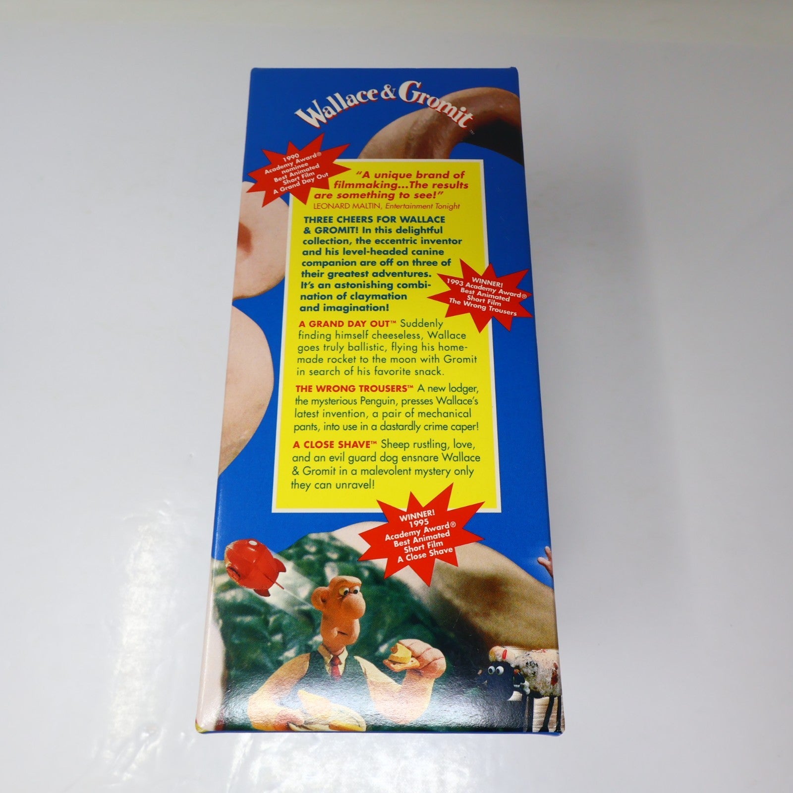 Wallace & Gromit Box Set VHS BBC NTSC Wrong Trousers/A Close Shave/Grand Day Out
