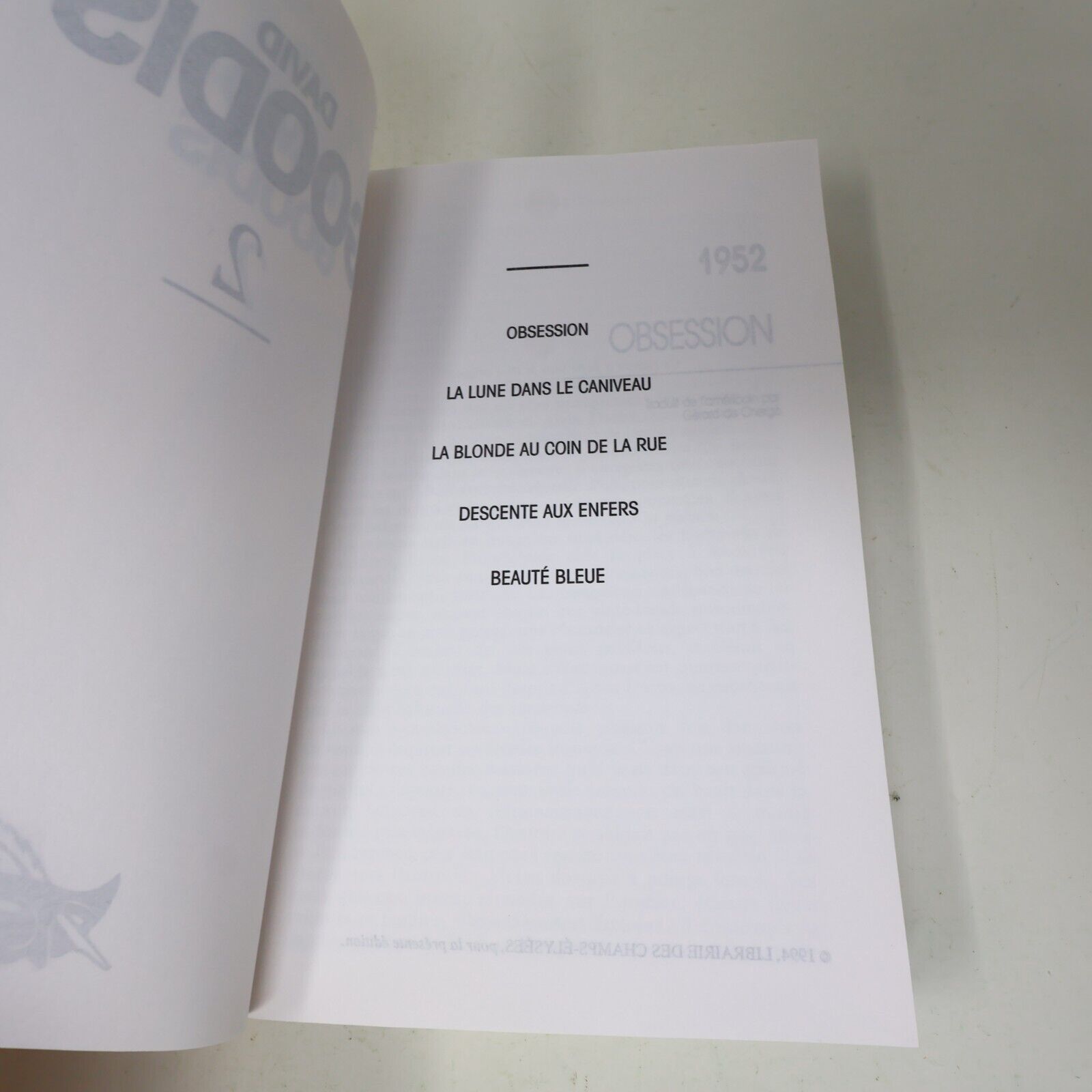 Intégrale David Goodis #2 1994 Librairie des Champs-Élysées Français Omnibus 90s