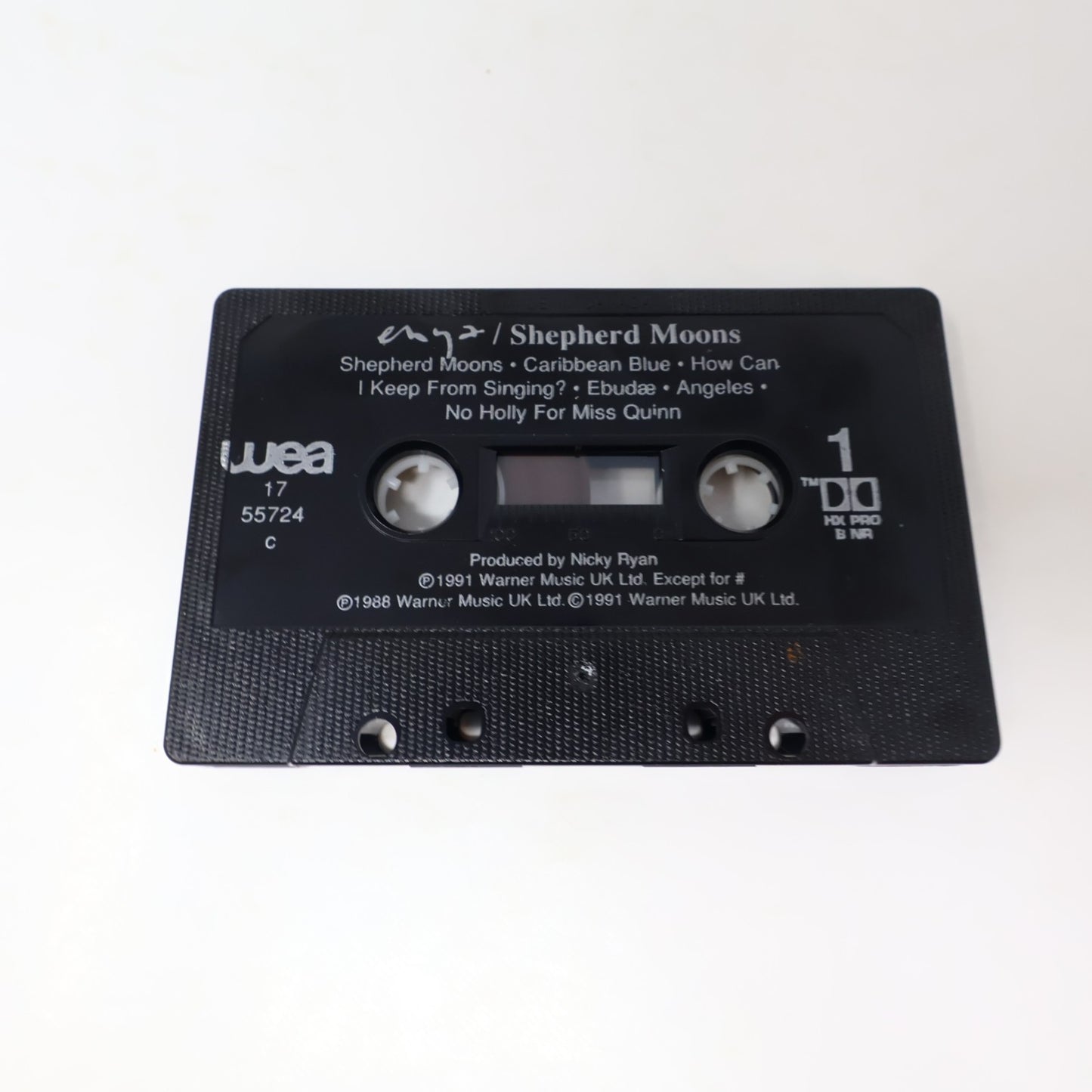Enya Shepherd Moons Cassette Caribbean Blue/Book Of Days/Evacuee/Angeles 1991