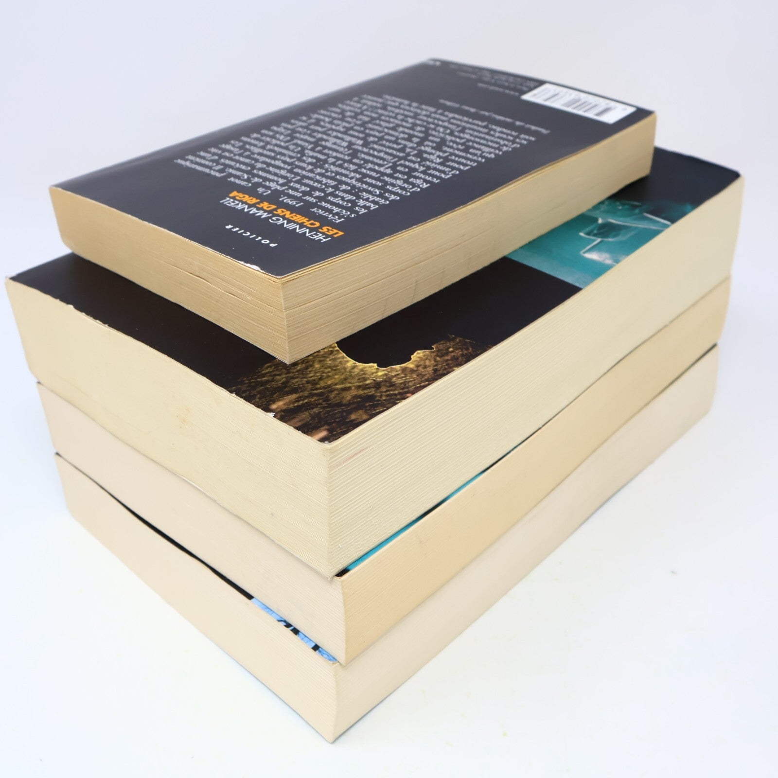 Henning Mankell Lot 4 Livres L'Homme Inquiet/Avant le Gel/Chiens de Riga French