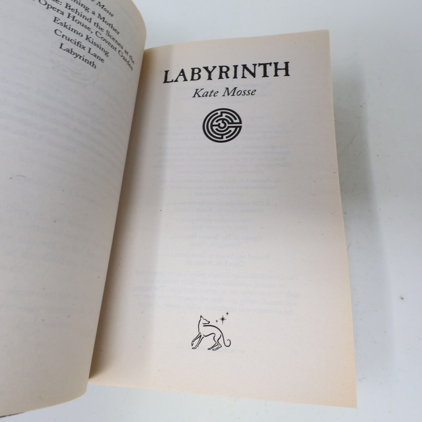 2006 Labyrinth Kate Mosse Orion Paperback PB Historical Fiction Fantasy Mystery
