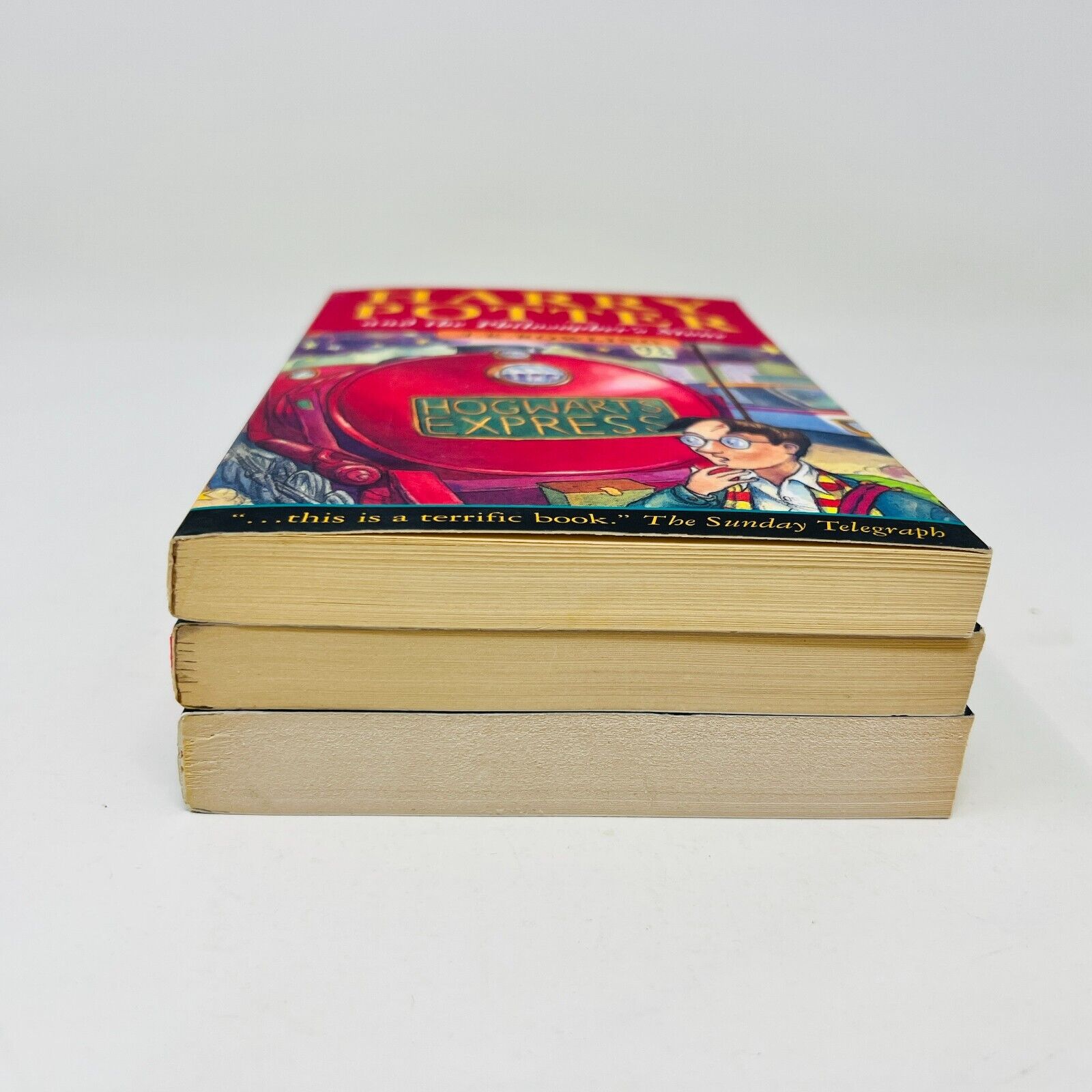 Harry Potter #1-2-3 Lot of Raincoast Paperback Books Rowling Philosopher's Stone