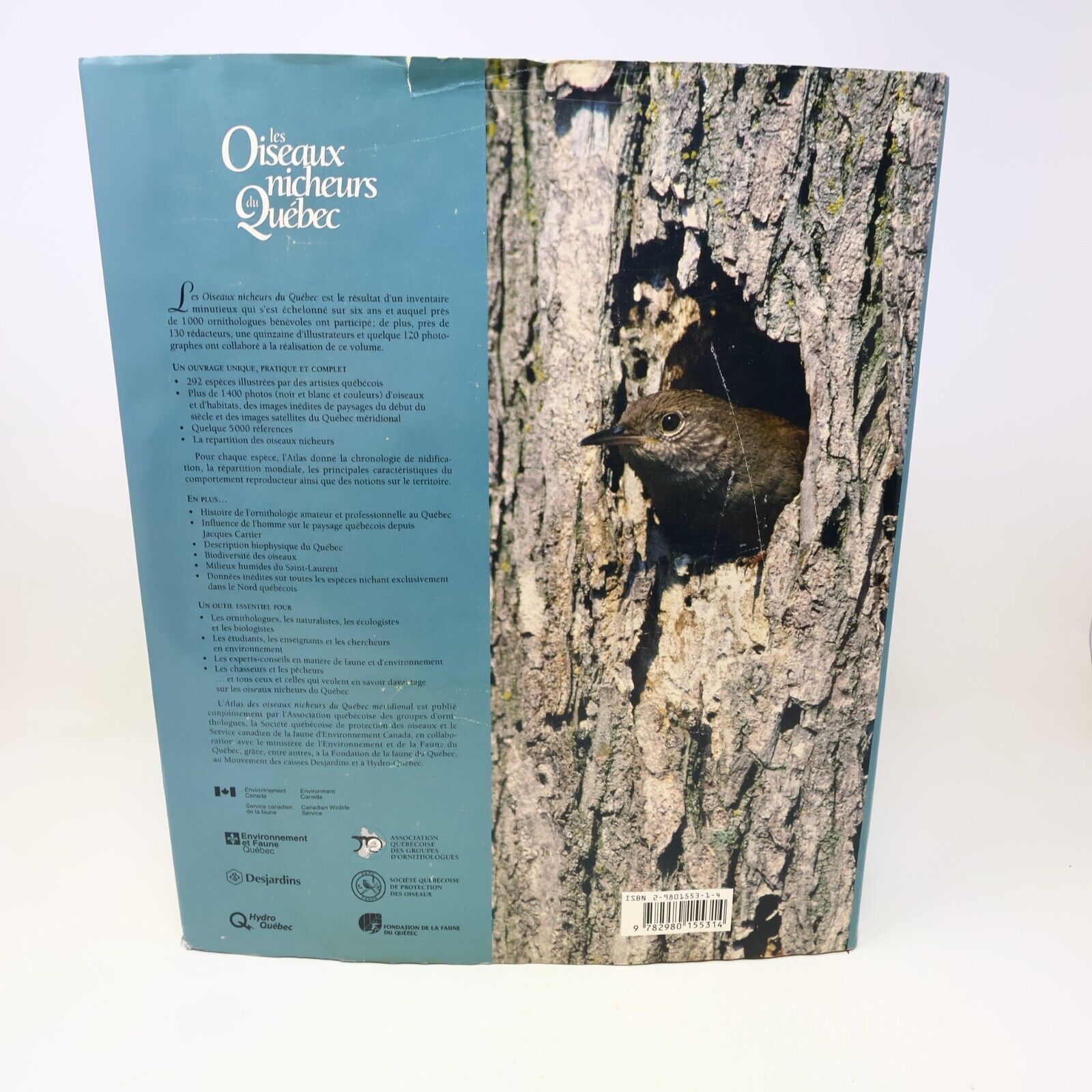 1996 Les Oiseaux Nicheurs du Québec Jean Gauthier Yves Aubry Atlas Nature Livre