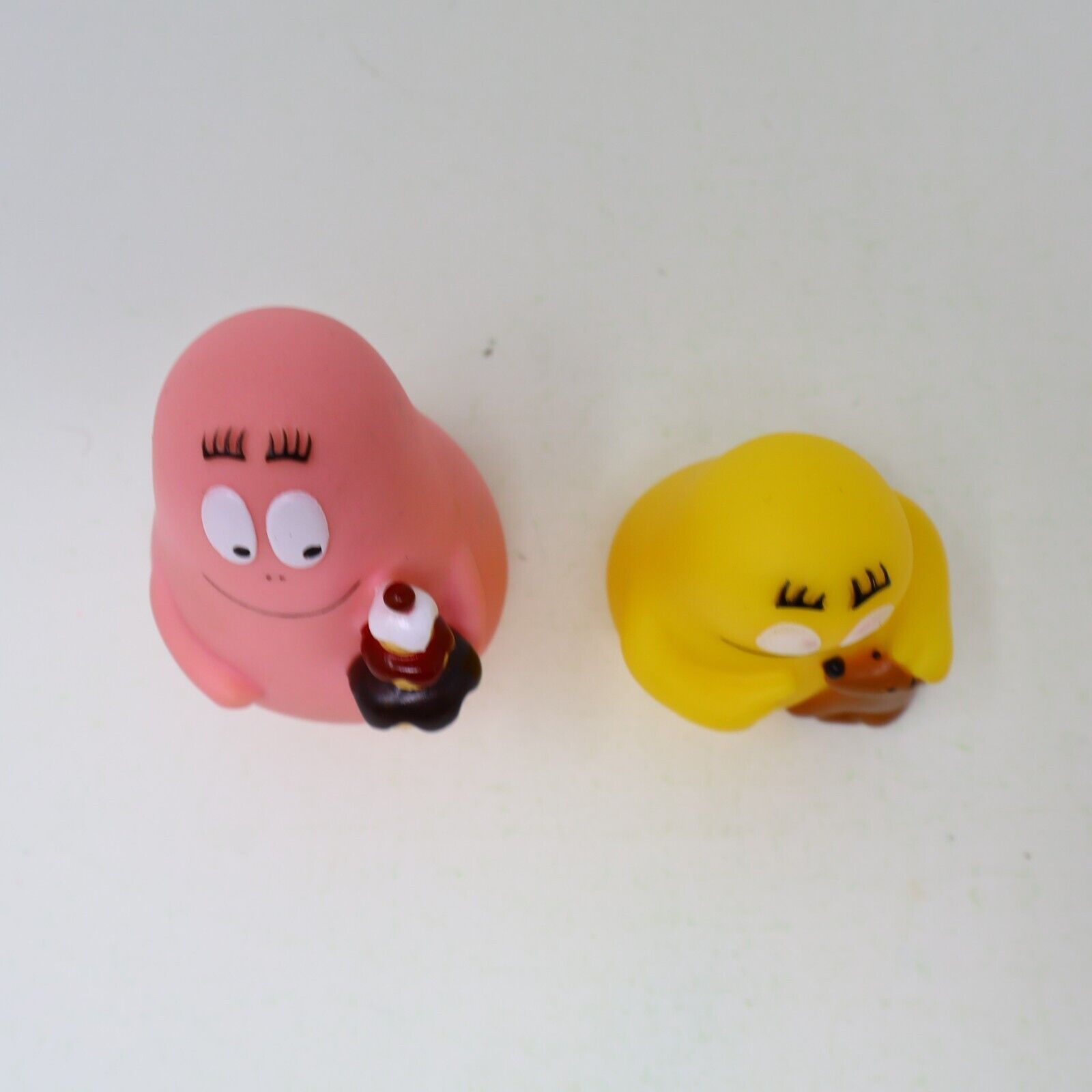 Barbapapa with Cakes & Barbazoo with Dog Figures Plastoy 2010 Lot of 2 Toys