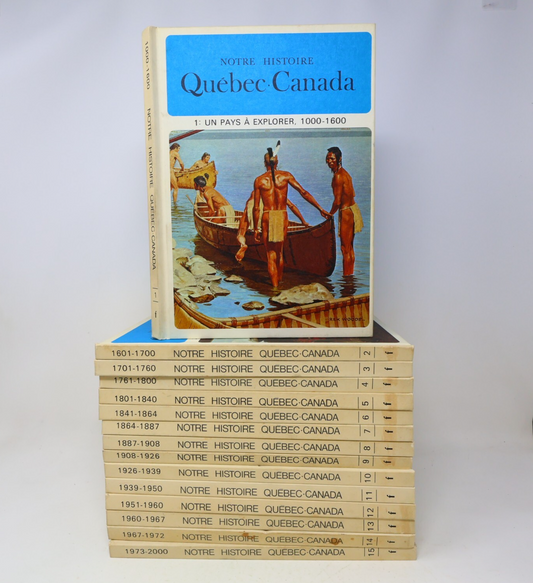 Notre Histoire Québec-Canada #1-15 Jacques Lacoursière Lot 15 Livres Complète HC