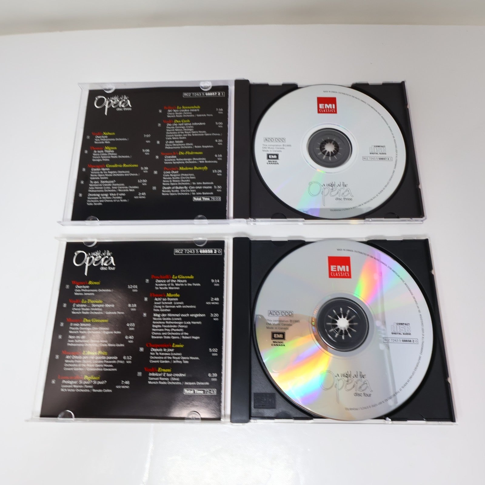 A Night At The Opera 5 CD Set Adam/Bellini/Puccini/Smetana/Massenet/Gounod EMI