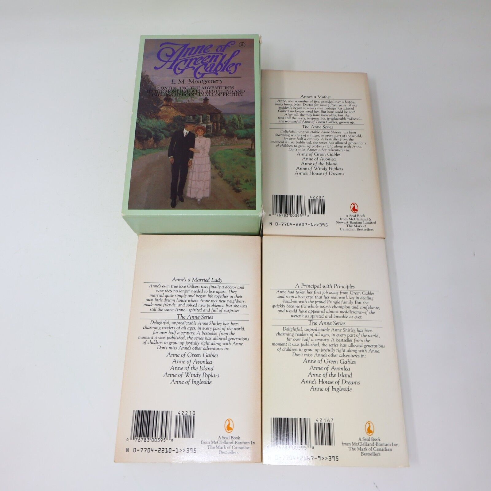 Anne of Green Gables #4-6 Box Set #2 L. M. Montgomery Seal Books Ingleside 1980s