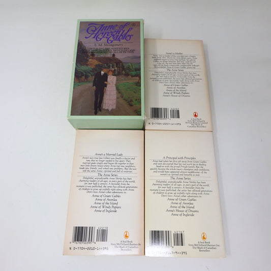 Anne of Green Gables #4-6 Box Set #2 L. M. Montgomery Seal Books Ingleside 1980s
