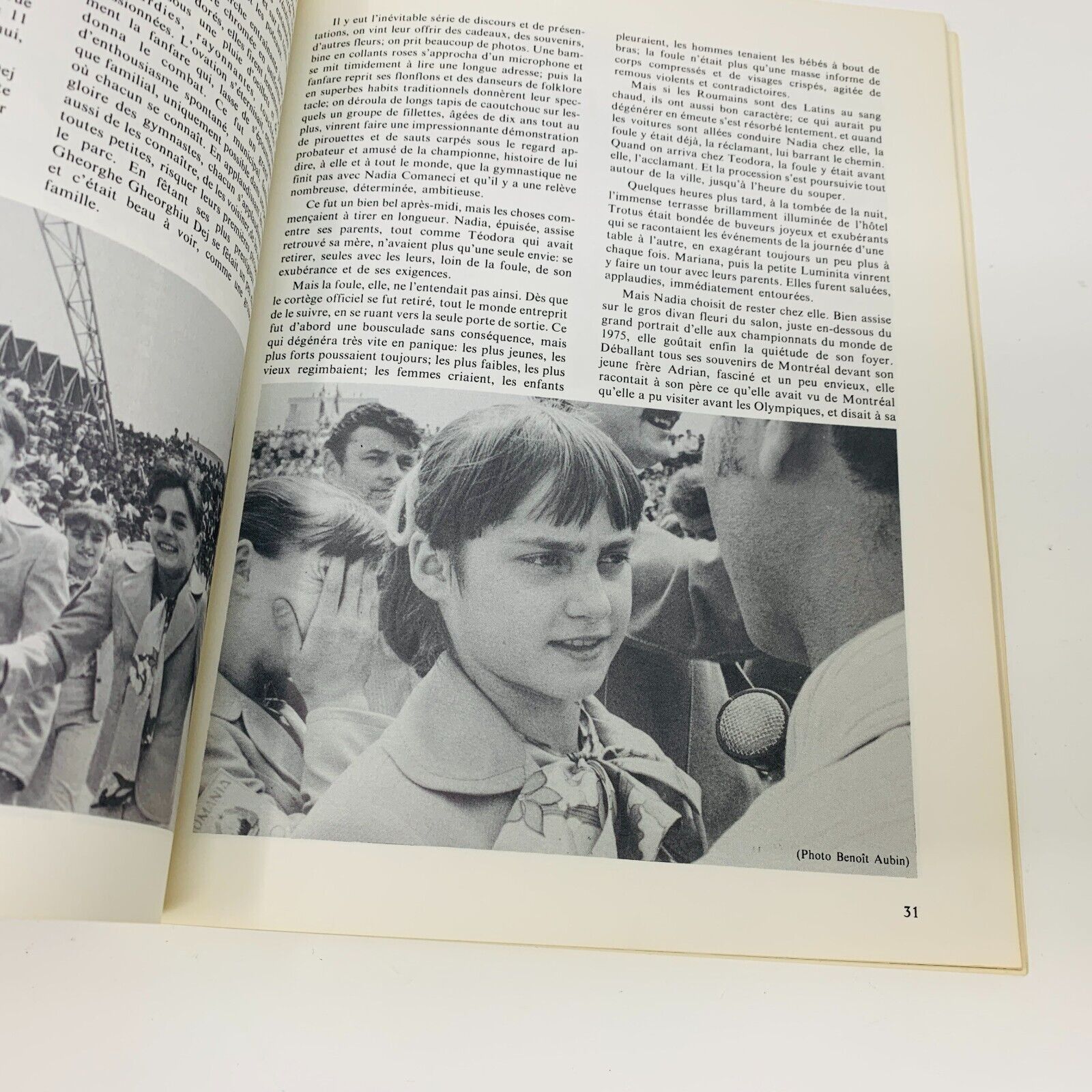 1976 Nadia Comaneci Collection Sport Livre Gymastique Montréal Olympique Aubin