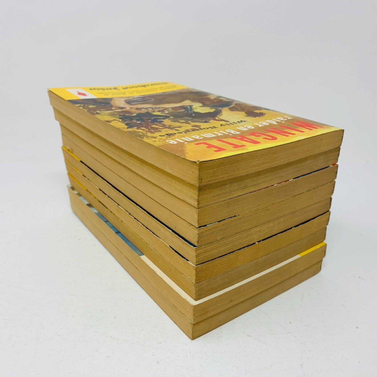 9x Marabout Junior Pulp Fiction Espion Guerre Crime Lot French Français 1958-64