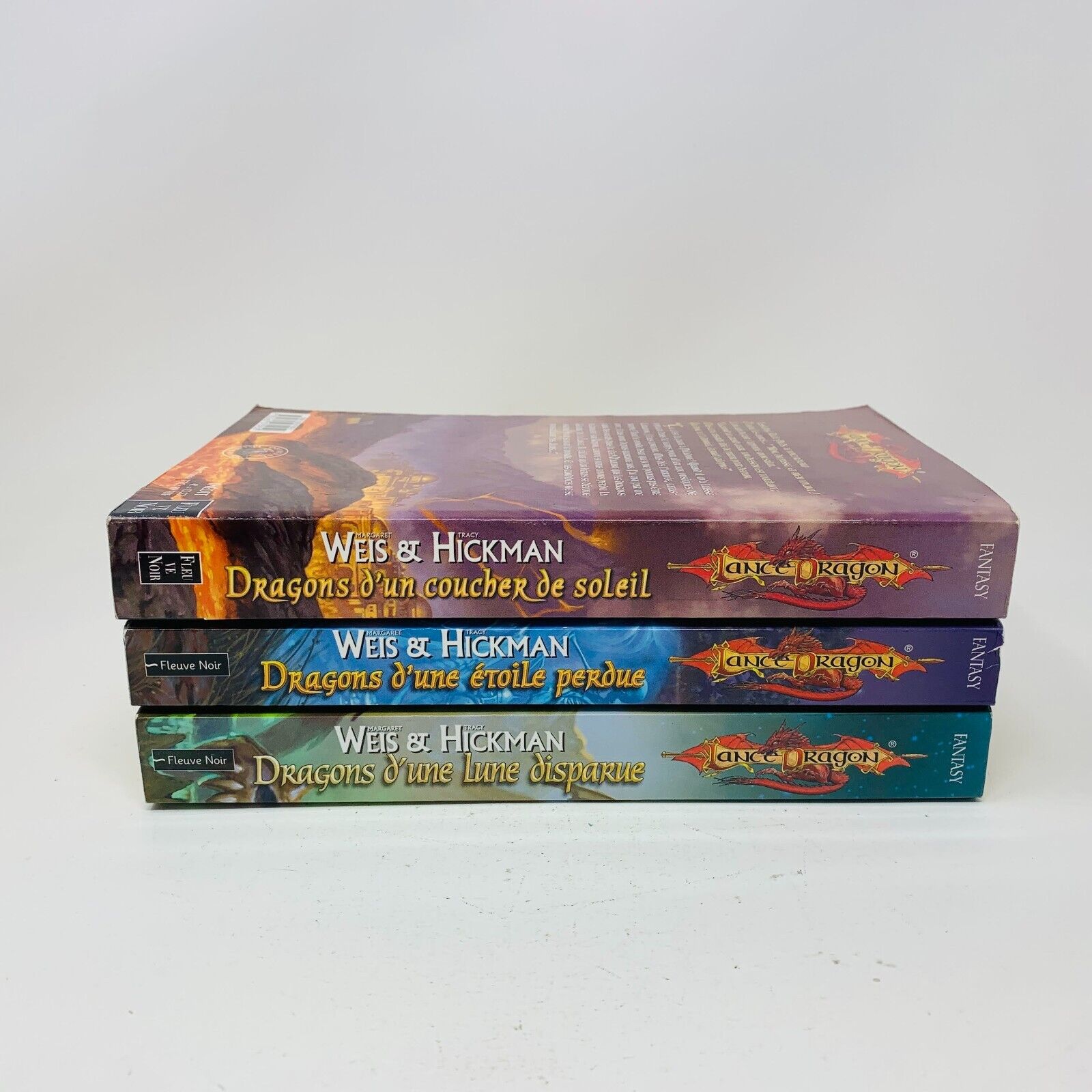 Lancedragon Trilogie La Séquence de la Guerre des Ames Grand Format Lot Livres