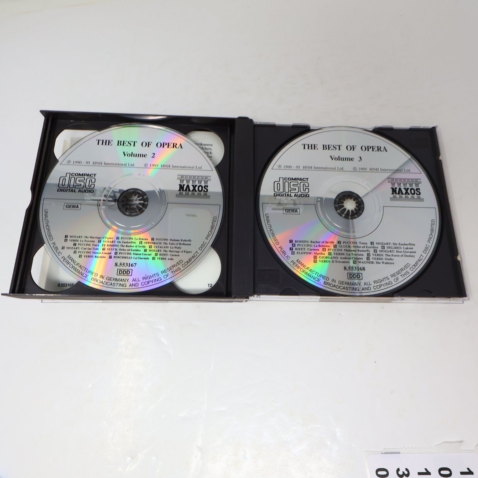 Naxos Collection The World of Opera CD 1996 3 Disc Set Classical Verdi/Puccini