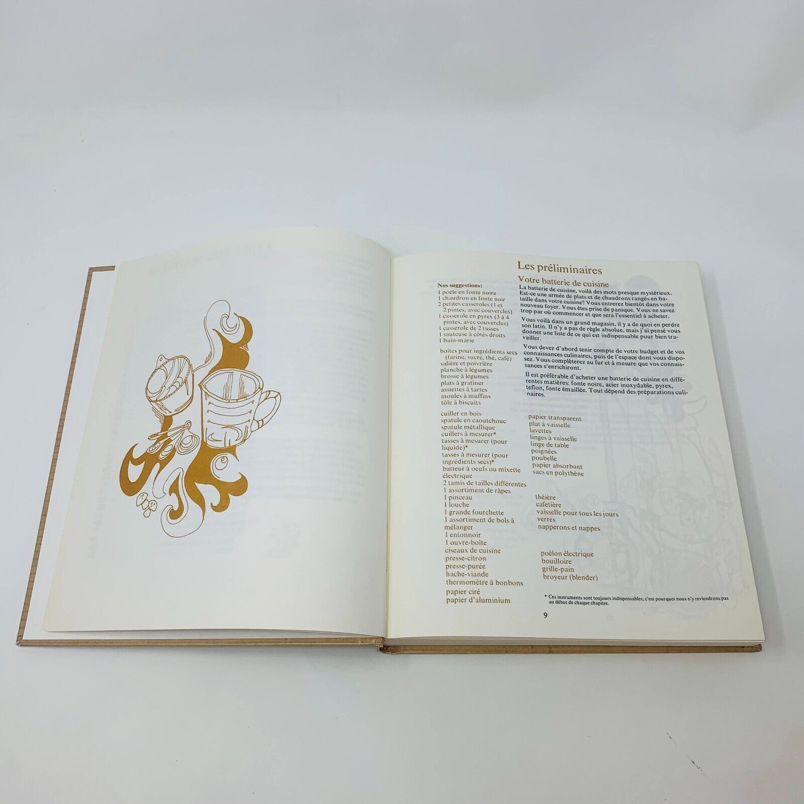 1973 La Cuisine de Monique Chevrier Mirabel Livre Recettes en Français Cookbook