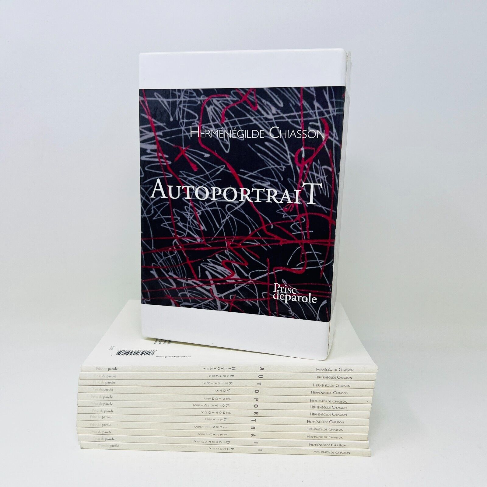 2014 Coffret Autoportrait de Herménégilde Chiasson 12 Livres & Estampe Numérotée