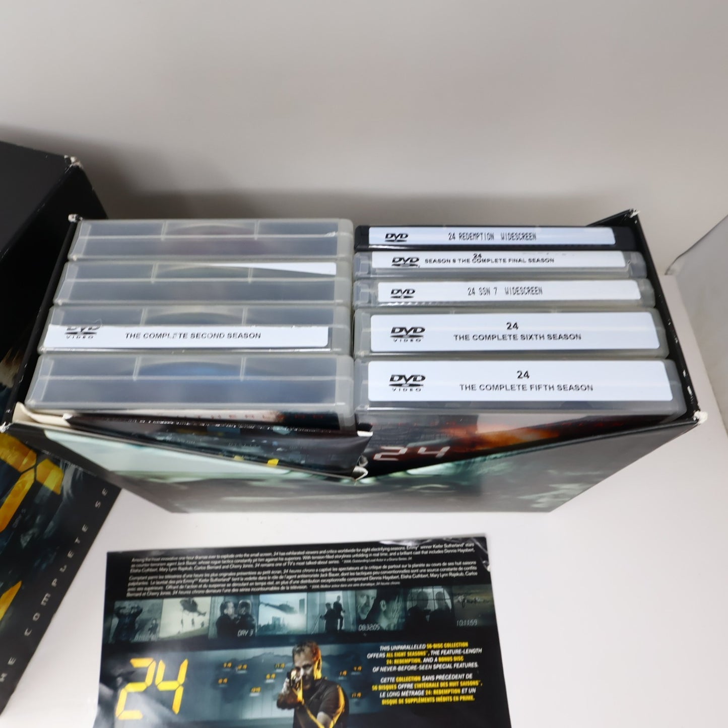 24 The Complete Series DVD Season 1-8 + Redemption + Bonus NTSC 56-Disc English
