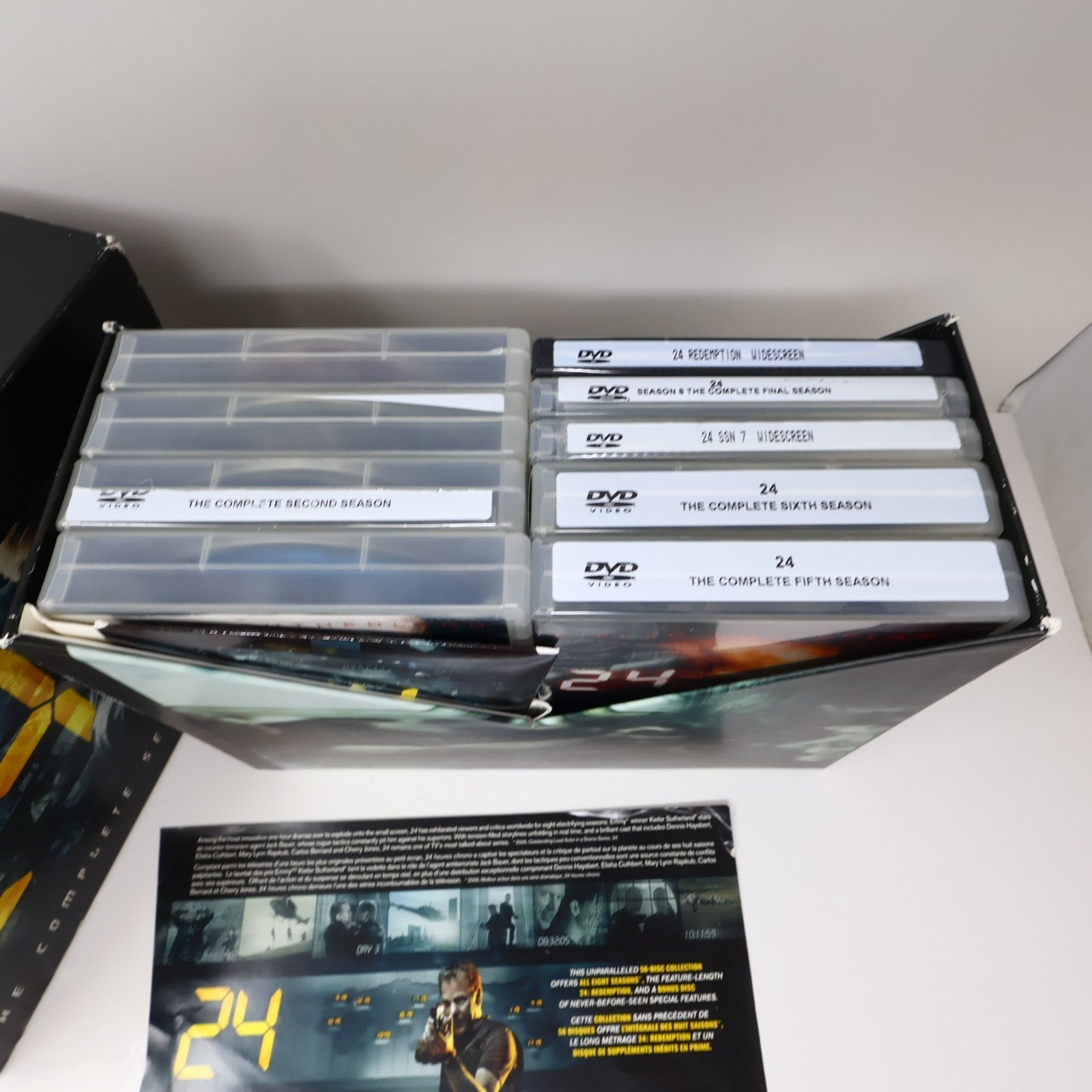 24 The Complete Series DVD Season 1-8 + Redemption + Bonus NTSC 56-Disc English