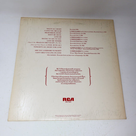 Elvis Presley A Legendary Performer Volume 1 LP Record RCA CPL1-0341 Canada 1974