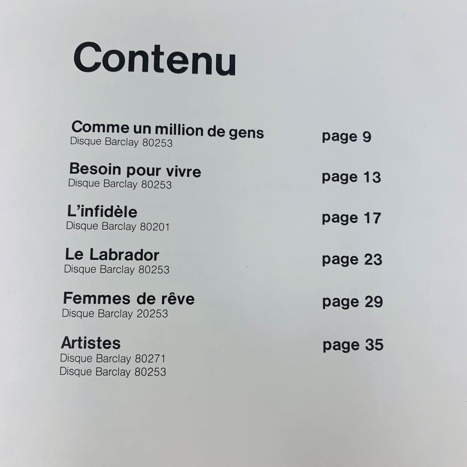1979 Claude Dubois Partitions Songbook Chant de Mon Pays Piano Guitar Québécois
