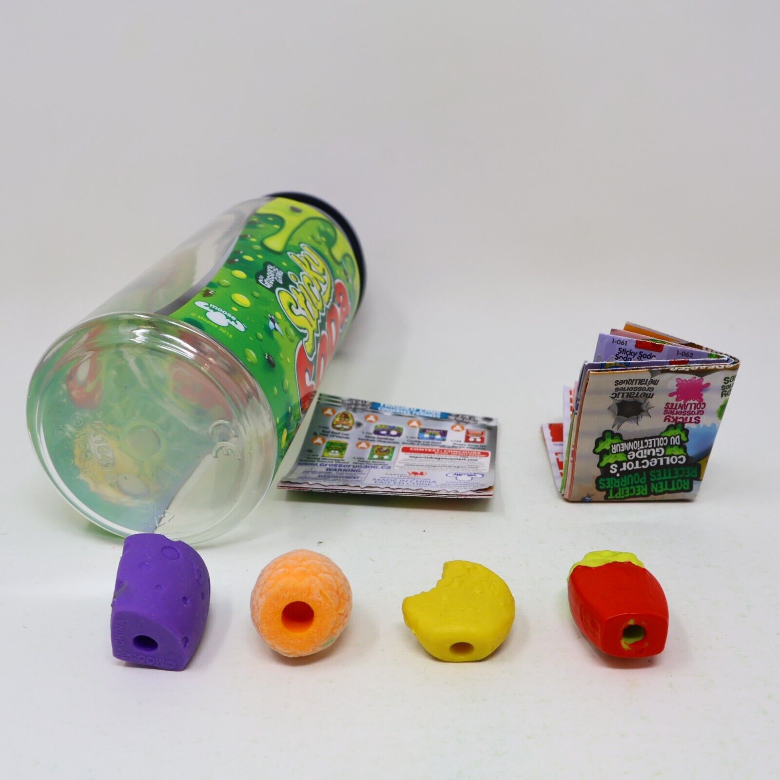 Lot of 4 Grossery Gang Trash Pack Figures Moose Rotten Apple Pie Sour Pinapple