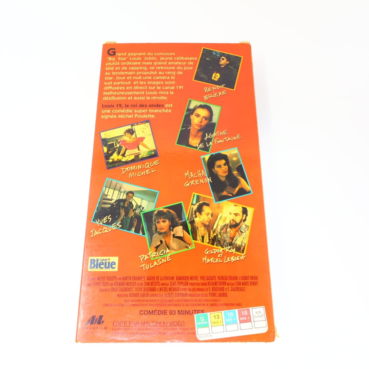 Louis 19 VHS 1994 Martin Drainville Comédie NTSC Testé Malofilm Dominique Michel