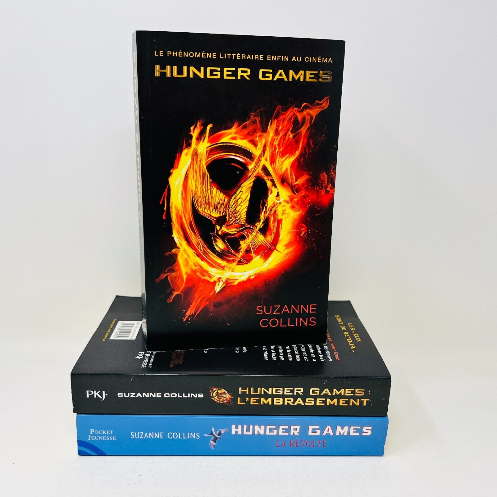Hunger Games #1-2-3 Lot Set Français/French Suzanne Collins Révolte Embrasement