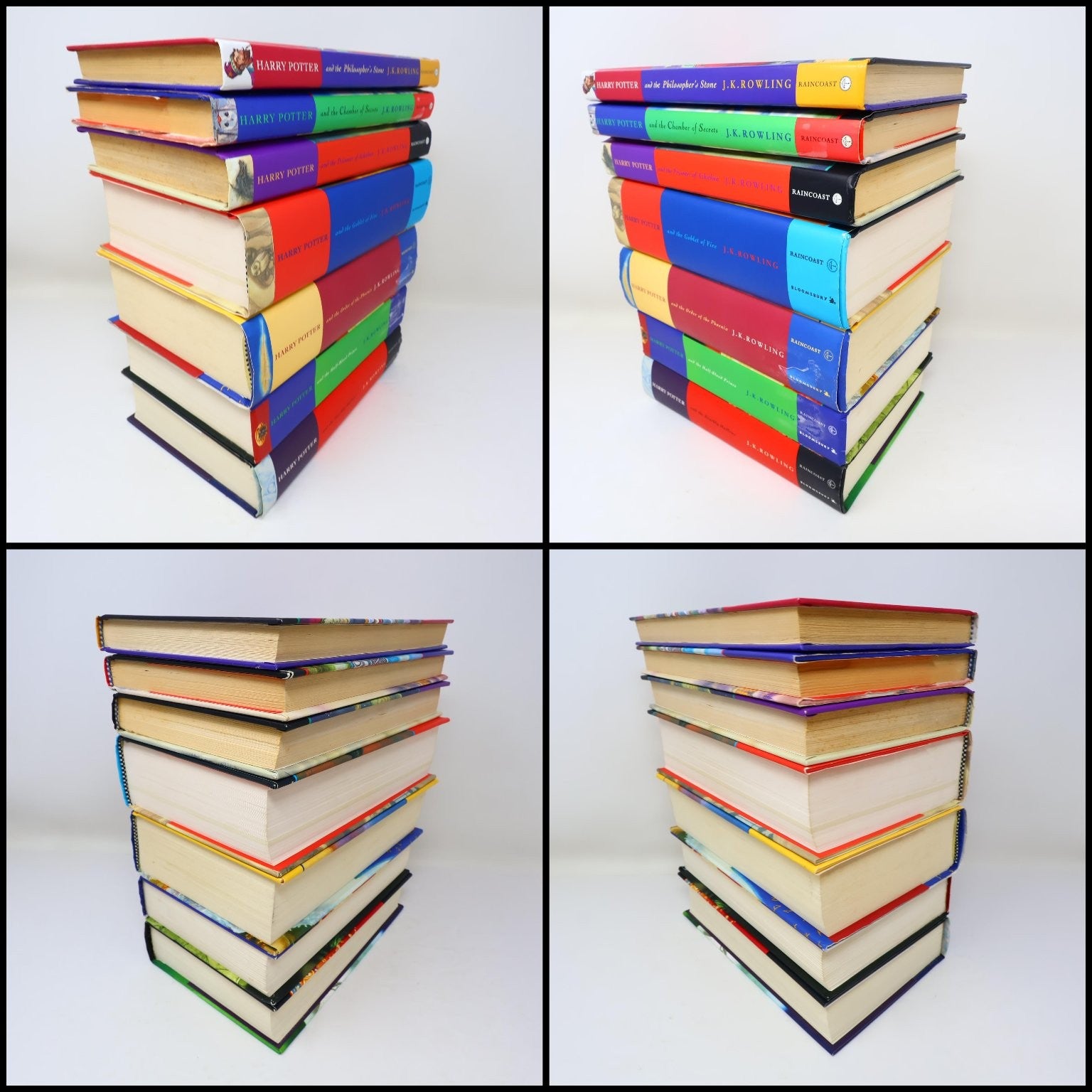 Harry Potter 1-7 Complete Set Books Lot Raincoast/Bloomsbury Rowling Hardcover