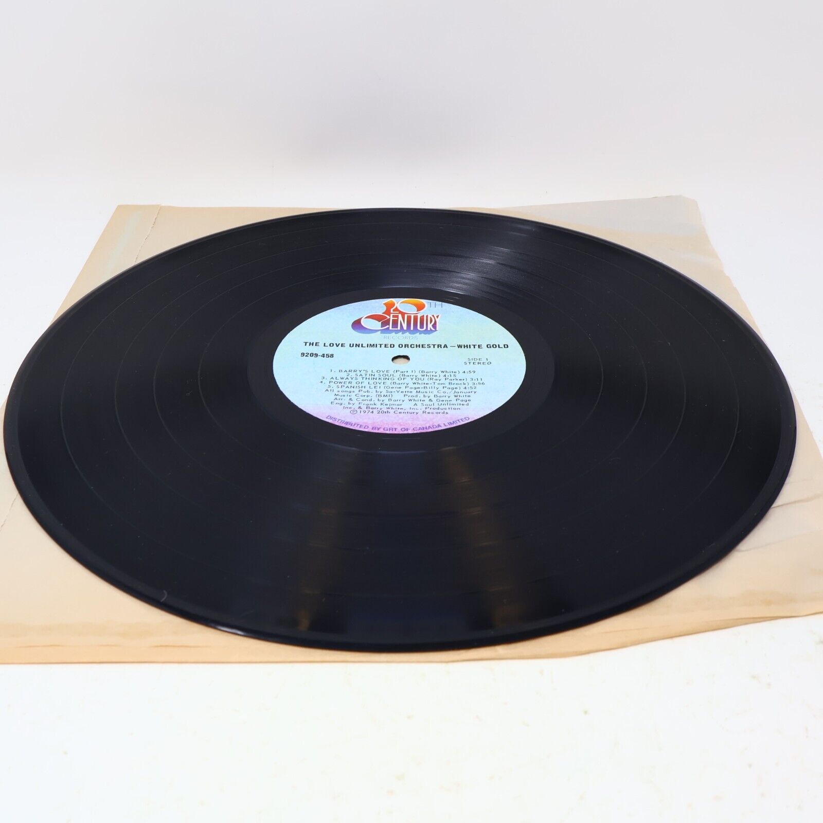 The Love Unlimited Orchestra White Gold LP Record 1974 9209-458 Barry White
