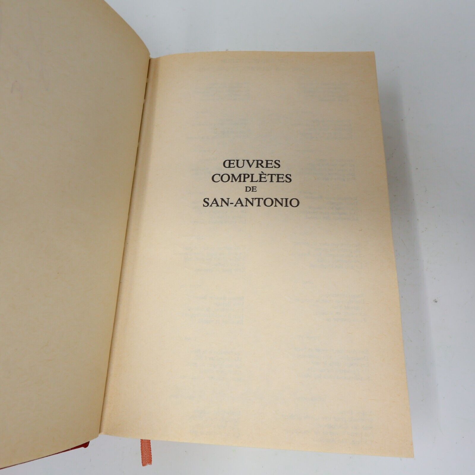 San Antonio Oeuvres Completes #XIX (19) 1979 Fleuve Noir Français Hardcover 70s