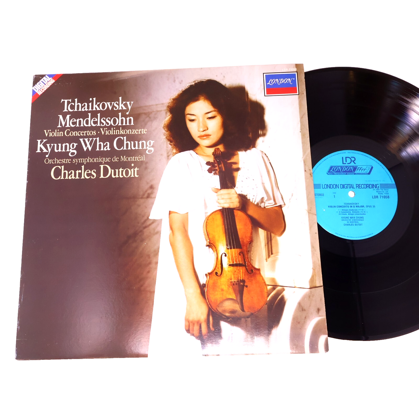 Kyung Wha Chung Violin Concertos Tchaikovsky/Mendelsson Record Vinyl LDR 71058