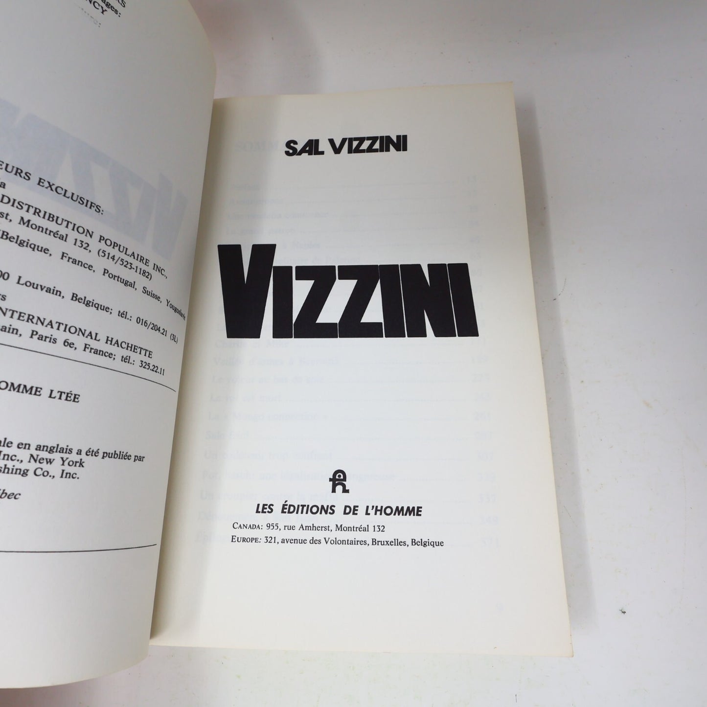 1973 Vizzini Oscar Fraley Sal Vizzini Marshall Smith De L'homme Biographie Crime