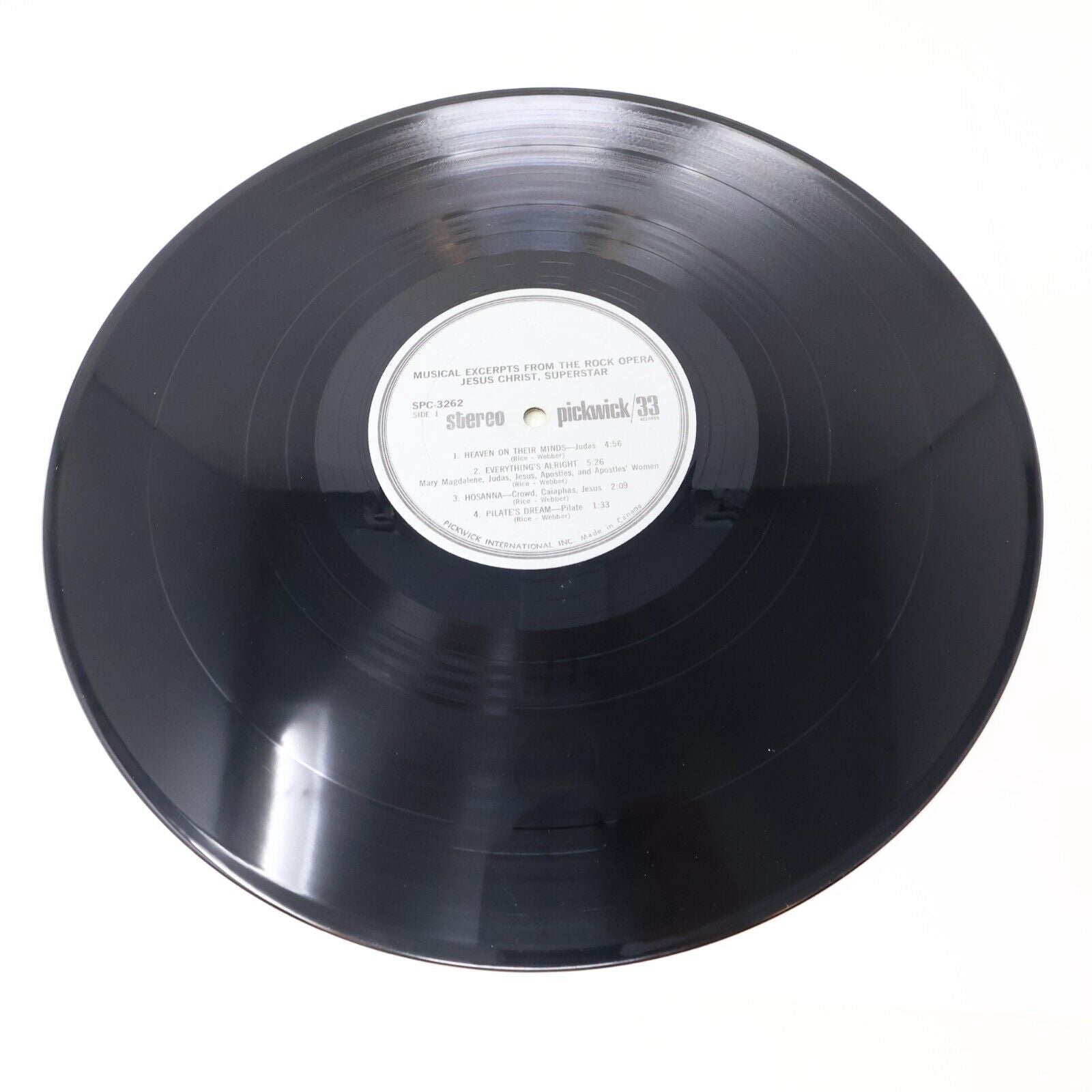 Musical Excerpts From The Rock Opera Jesus Christ Superstar LP Webber / Tim Rice