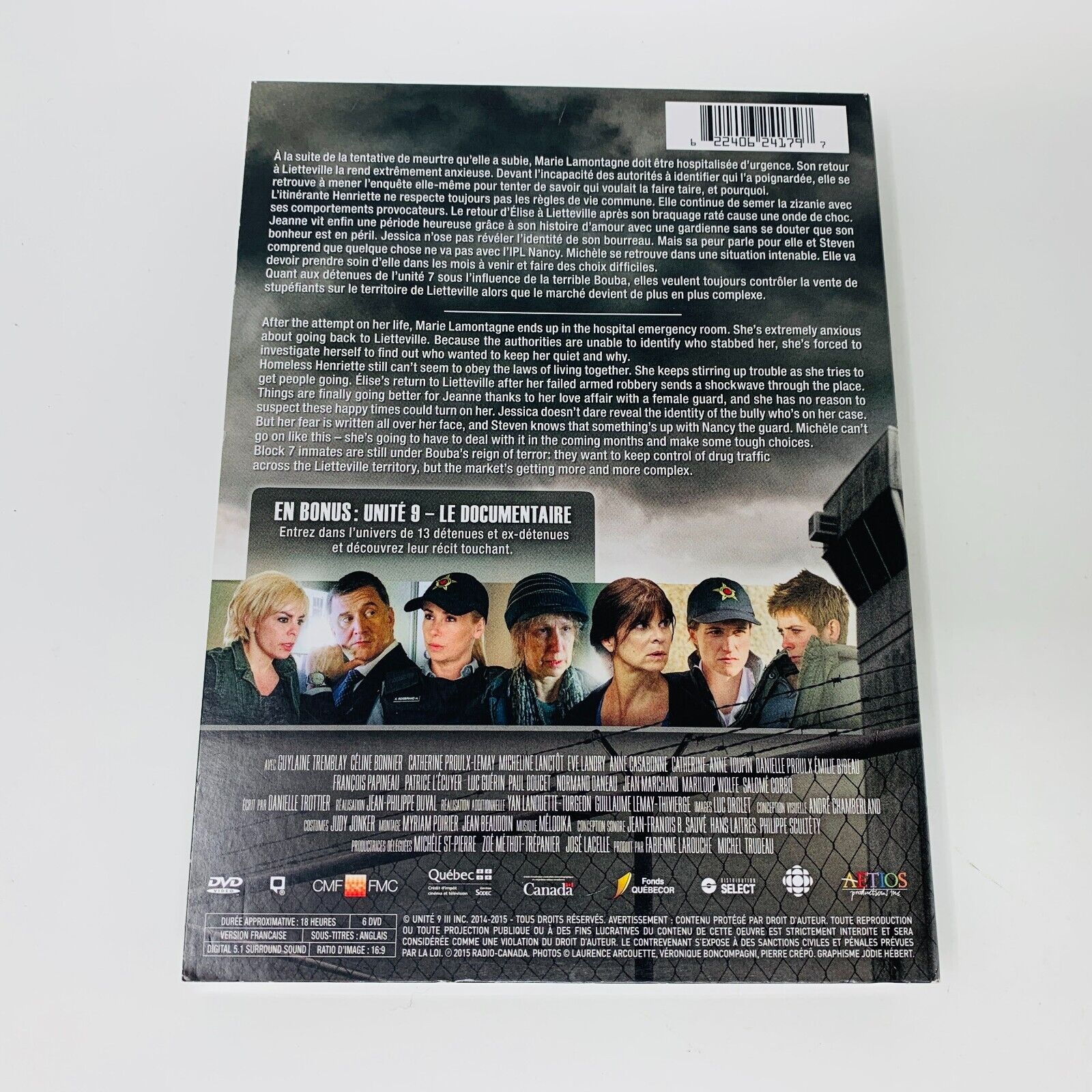 2015 Unité 9 Saison 3 Série Télévision TV Guylaine Tremblay Larouche DVD Testé