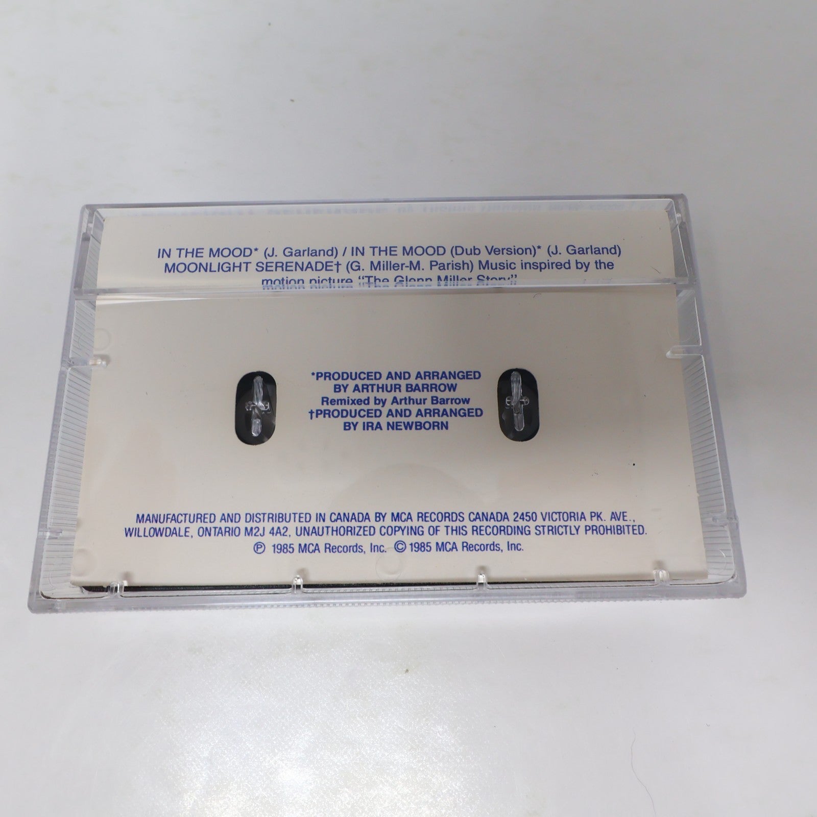 Arthur Borrow/Thelma Houston Cassette In the Mood/Moonlight Serenade MCA 1985