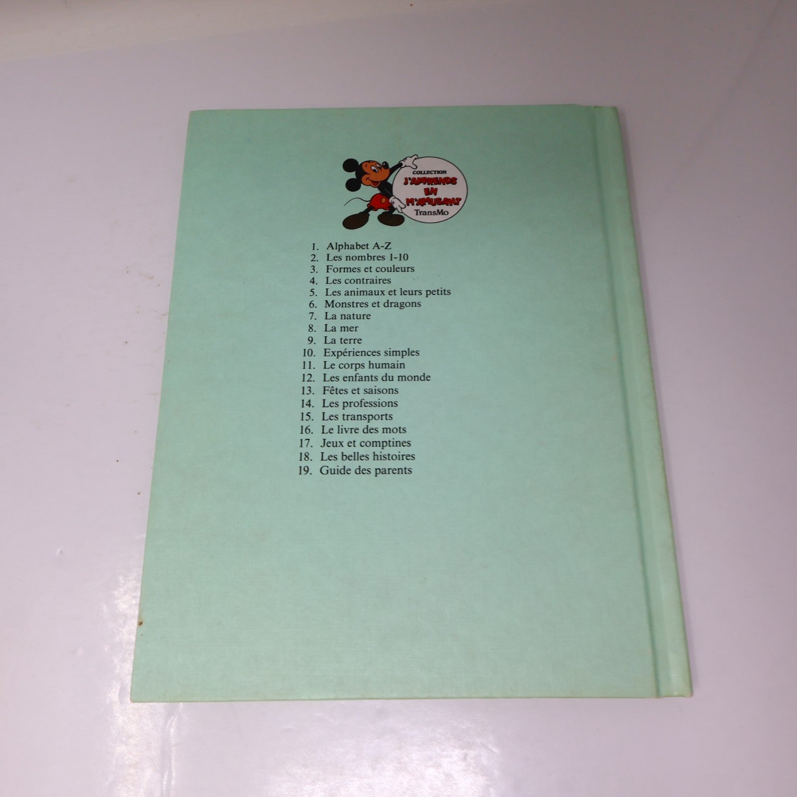 J'Apprends en M'Amusant #1 3-6 8-12 14-19 Lot 16 Livres Transmo Disney Enfants