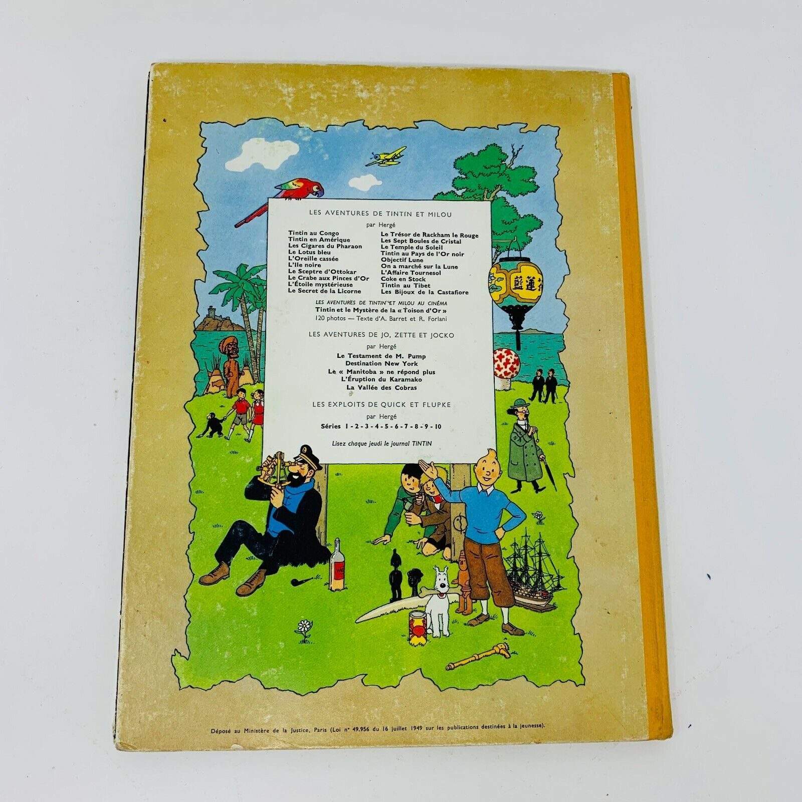 1964 Tintin Au Pays de l'Or Noir Casterman Hergé en Français Bande Dessinée B35