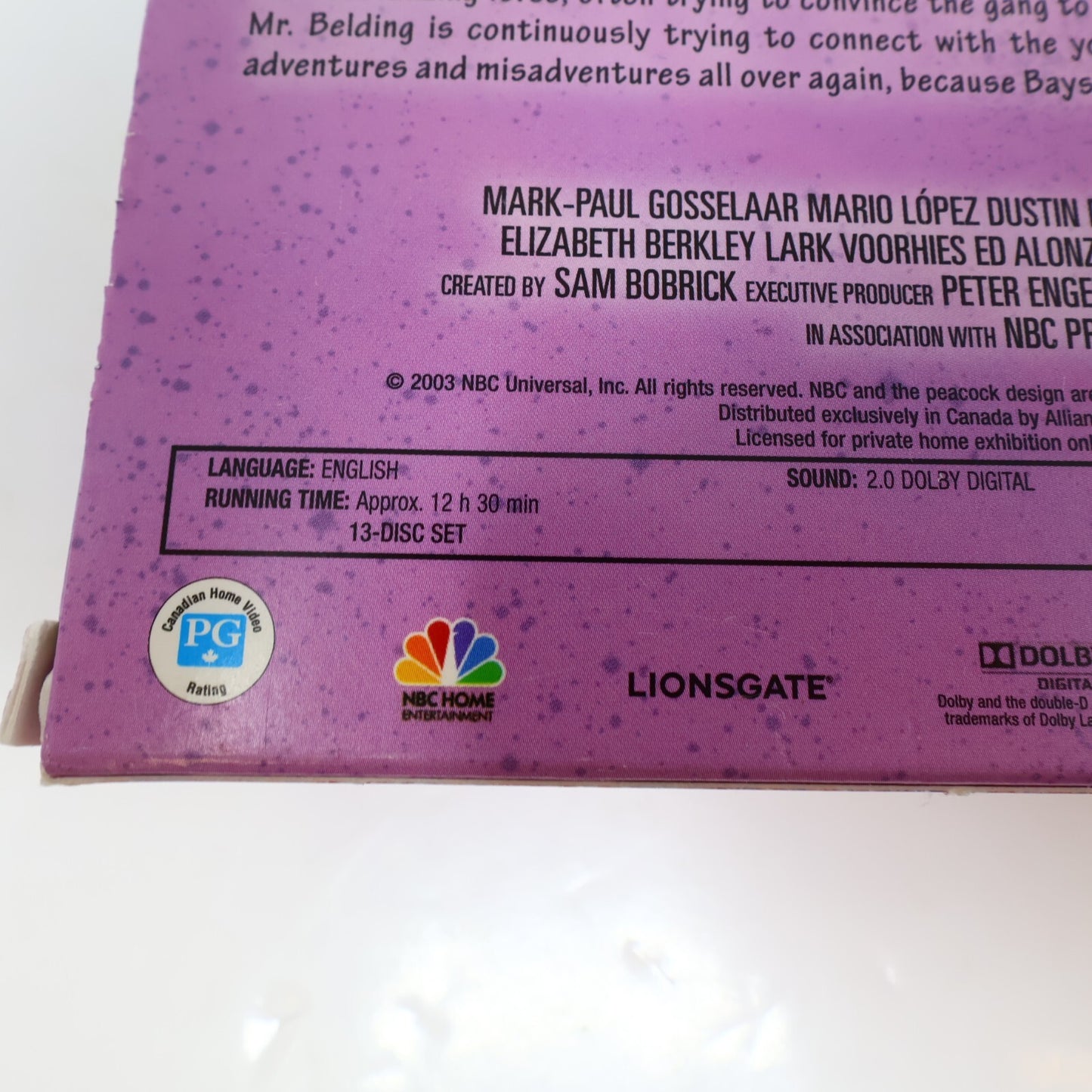 Saved by the Bell The Complete Collection DVD TV NTSC Region 1 Tested 4:3 2012