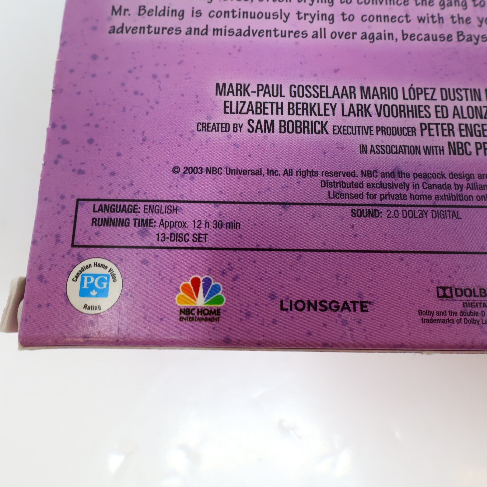 Saved by the Bell The Complete Collection DVD TV NTSC Region 1 Tested 4:3 2012