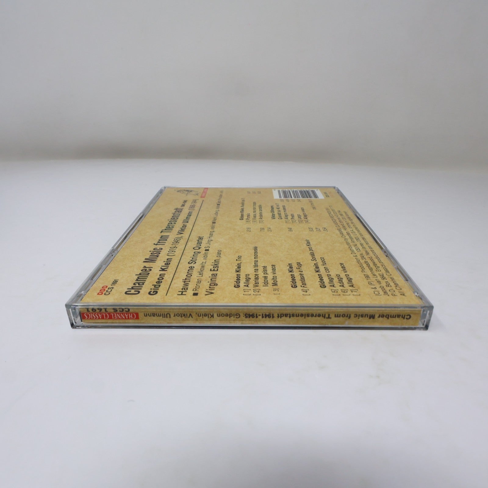 Chamber Music From Theresienstadt 1941-1945 CD Hawthorne String Quartet Channel