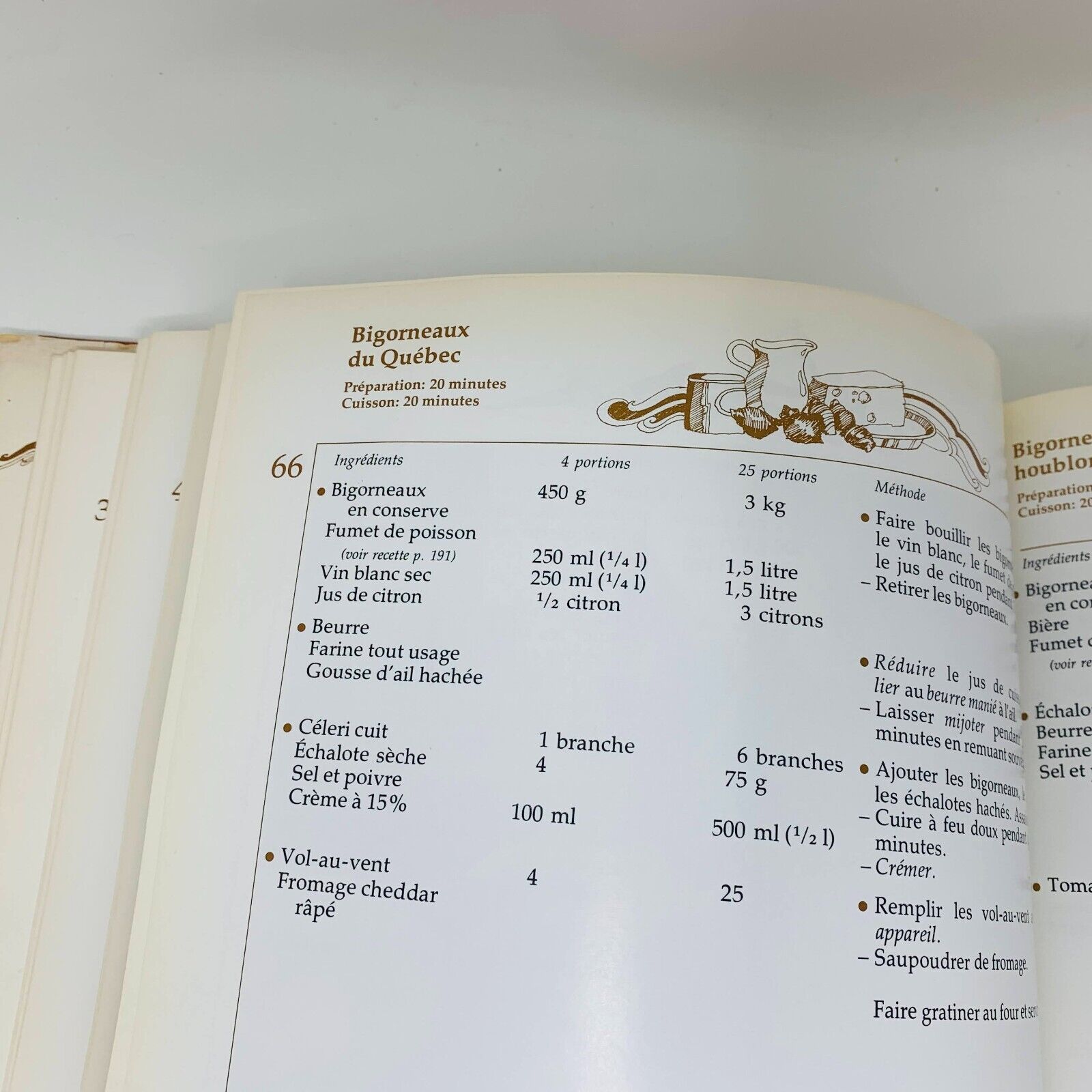 1979 Vers une Nouvelle Cuisine Québécoise Livre Recettes Français Cookbook ITHQ