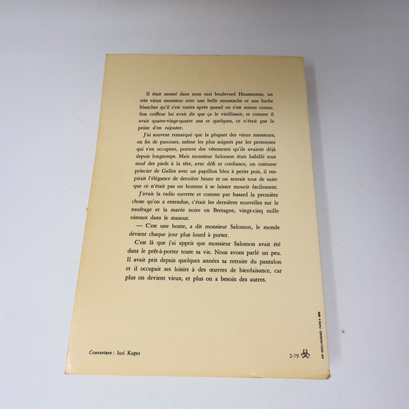 1979 L'Angoisse du Roi Salomon Émile Ajar Romain Gary Littérature Française 70s