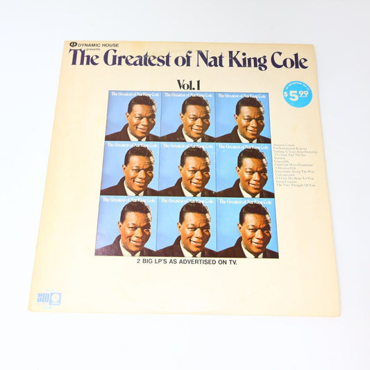 The Greatest of Nat King Cole Vol 1-2 Vinyl Record 2x LP SLB 6803 Unforgettable