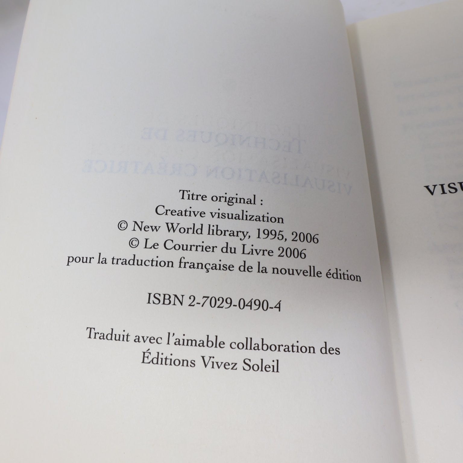 Techniques de Visualisation Créatrice Shakti Gawain 2006 Édition Augmentée PB