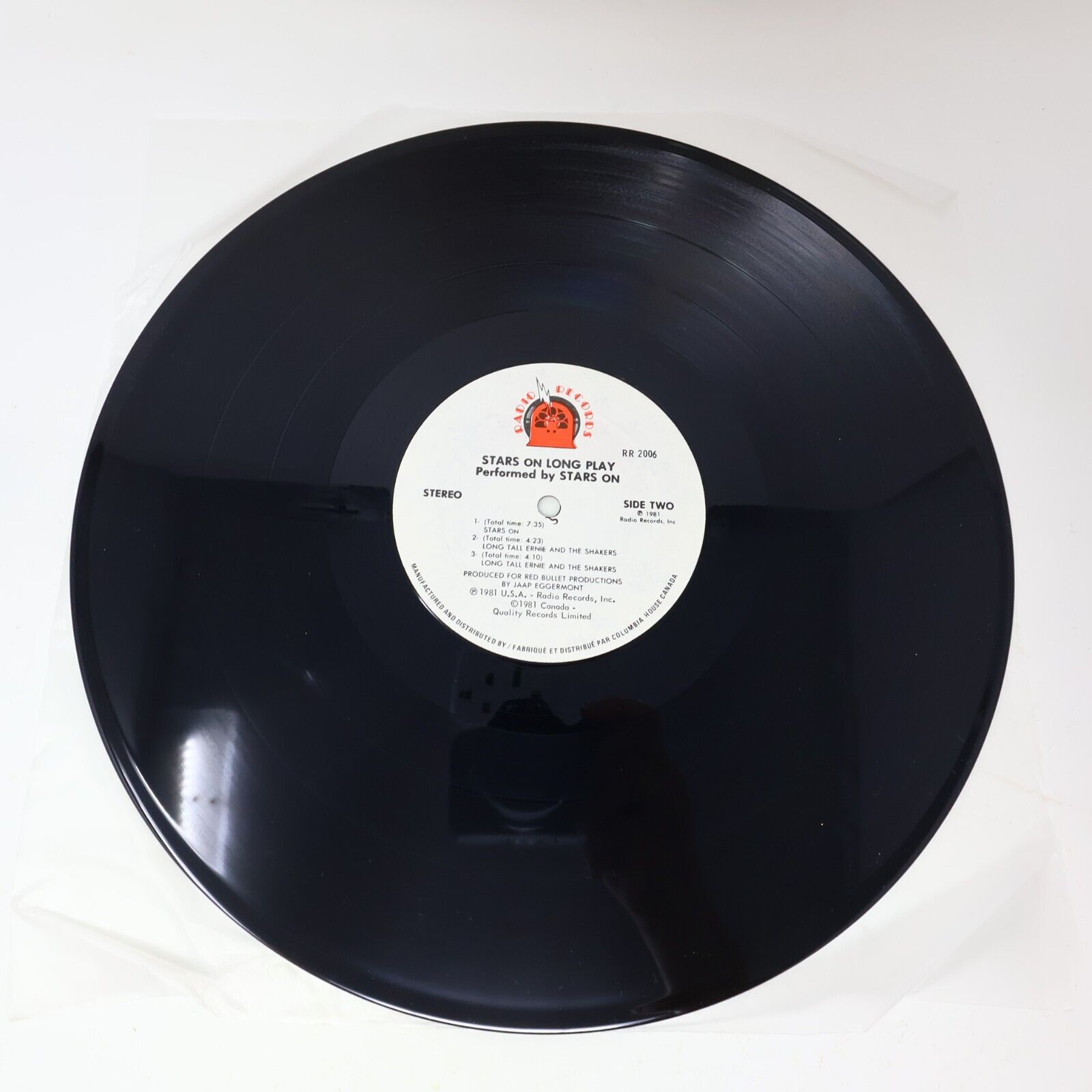 Stars On Long Play LP Record Vinyl 1981 RR 2006 Canada Radio Records Disco 80s