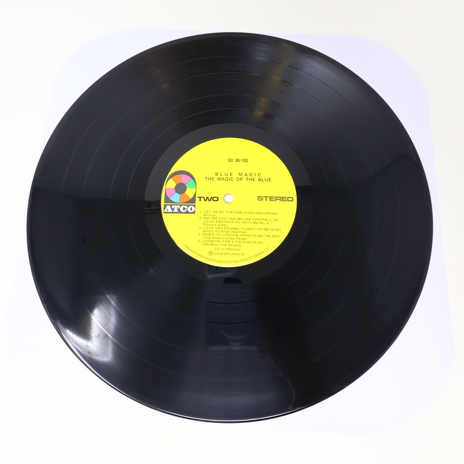 Blue Magic The Magic Of The Blue LP Vinyl Record Atco Wea Canada 1974 SD 36-103