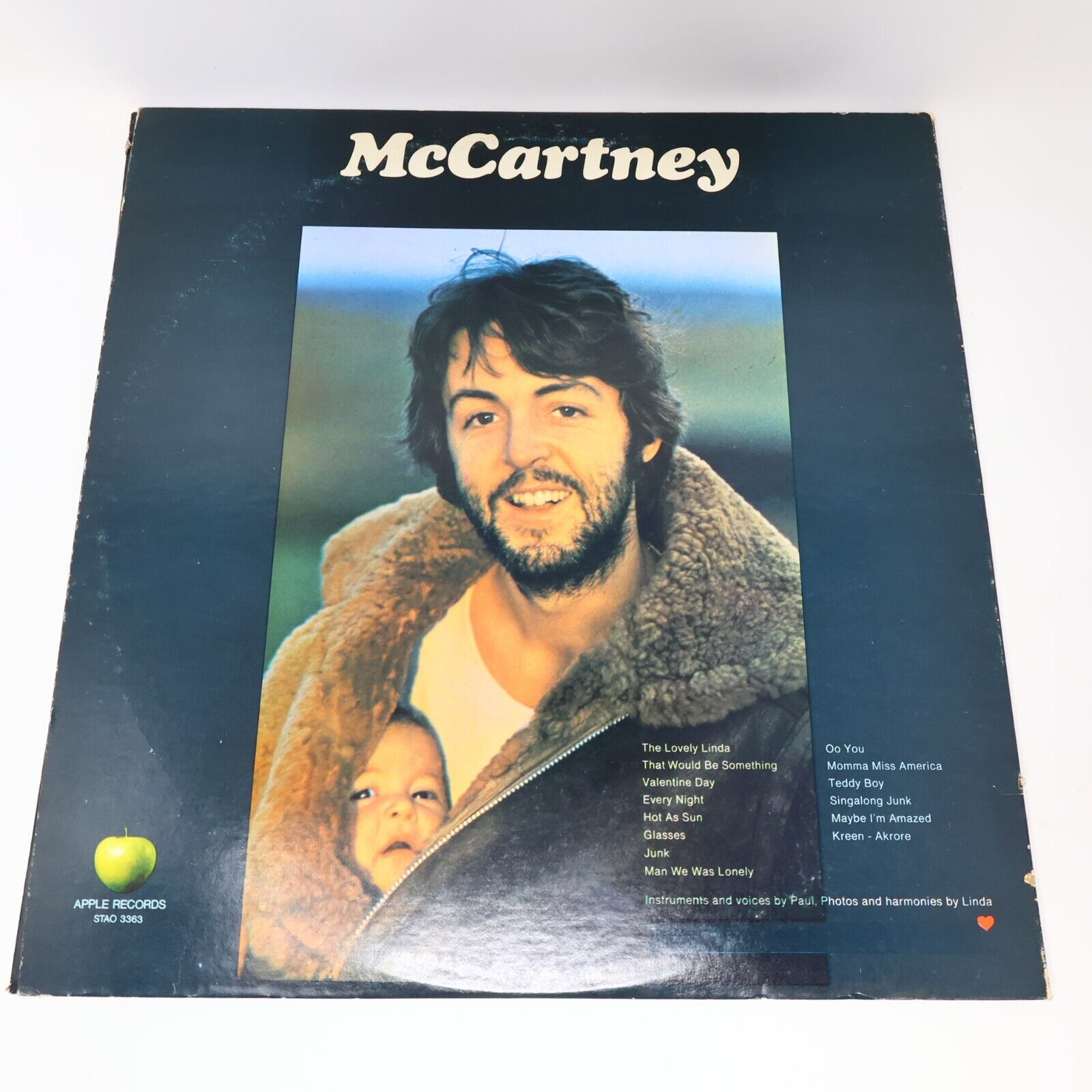 Paul McCartney Self Title LP Record Vinyl Apple STAO-3363 Canada 1970s Oo You